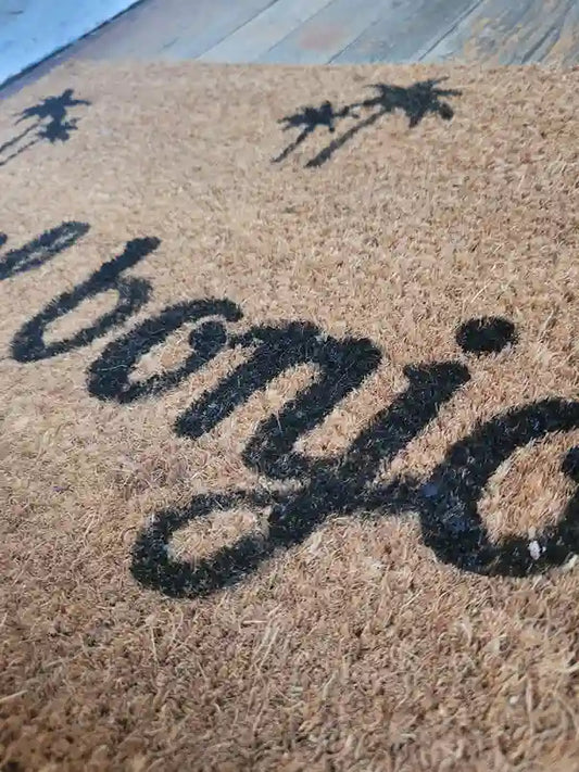 Paillasson Bel Bonjou - Bonjour en Créole Antillais, Haïtien et Guyanais