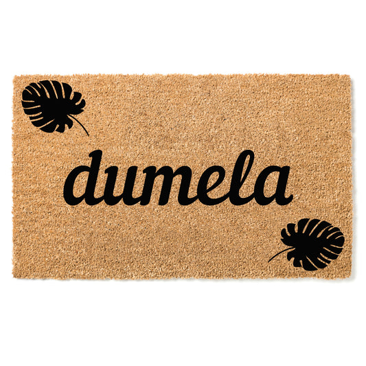 Paillasson "Dumela" - Bonjour en Tswana