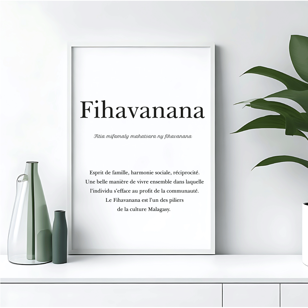 "Fihavanana" - Affiche 30x40 cm