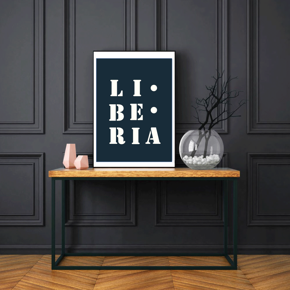 "Liberia" poster - 30x40 cm