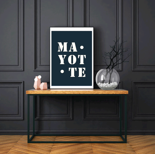 "Mayotte" poster - 30x40 cm