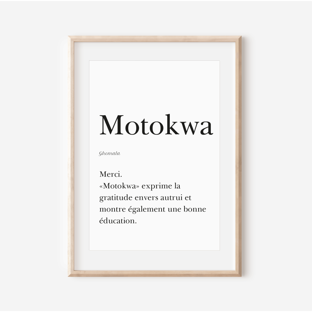 Merci en Ghomala - Affiche "Motokwa"