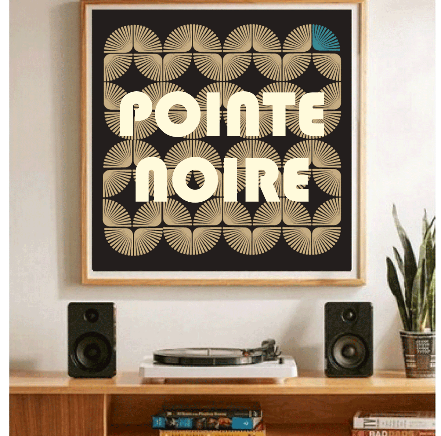 Affiche style rétro "Pointe Noire" - collection "My African Vintage"