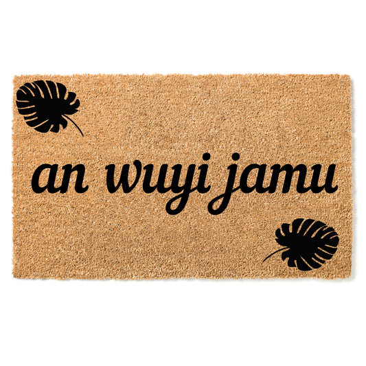 "An wuyi jamu" door mat - Greeting in Soninké