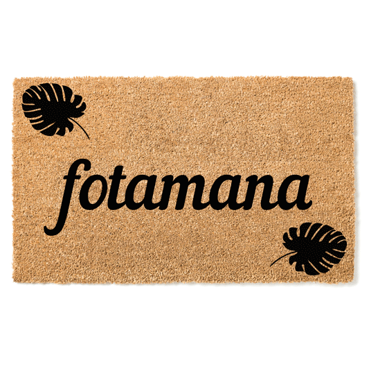 "Fotamana" door mat - Welcome in Senufo