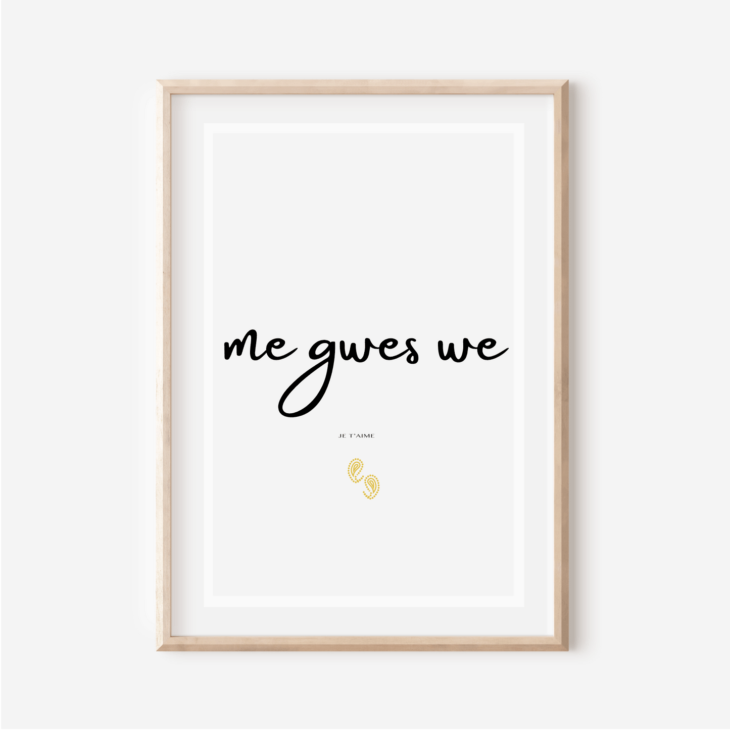 "I love you" in Basaa - "Me ngwes we" poster