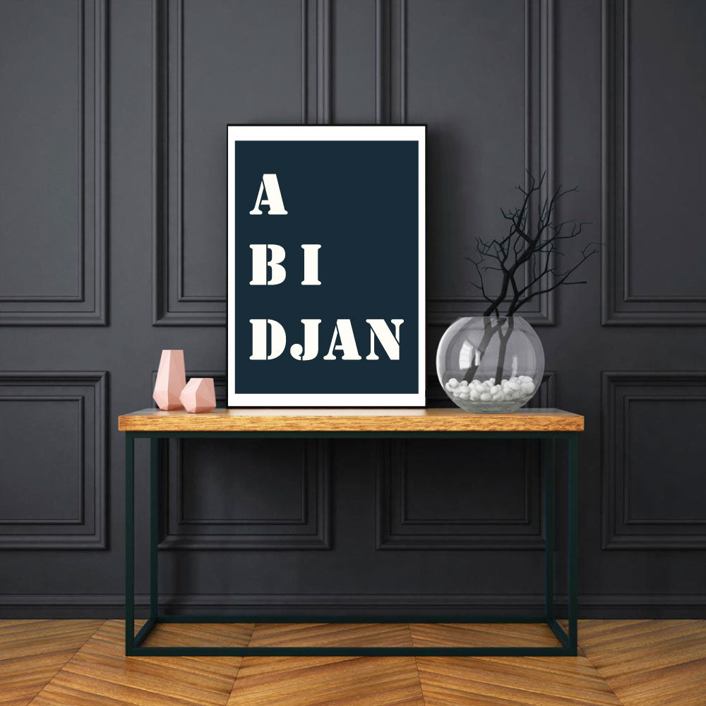 "Abidjan" poster - 30x40 cm