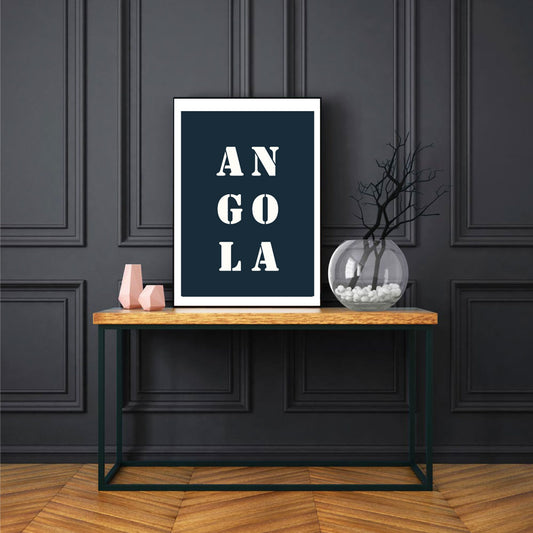 "Angola" poster - 30x30 cm
