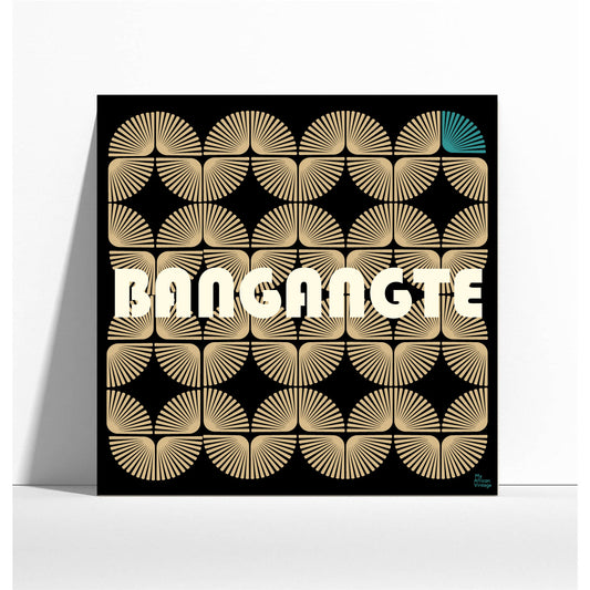 Affiche style rétro "Bangangté" - collection "My African Vintage"