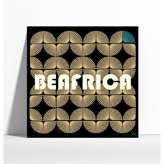 "Beafrica" ​​retro style poster - "My African Vintage" collection