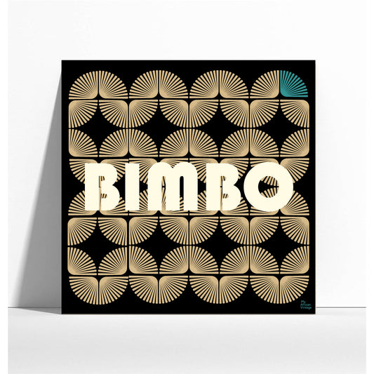 Affiche style rétro "Bimbo" - collection "My African Vintage"