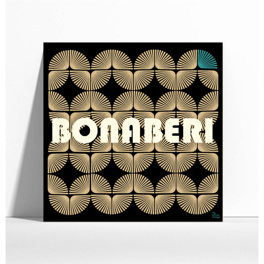Affiche style rétro "Bonaberi" - collection "My African Vintage"
