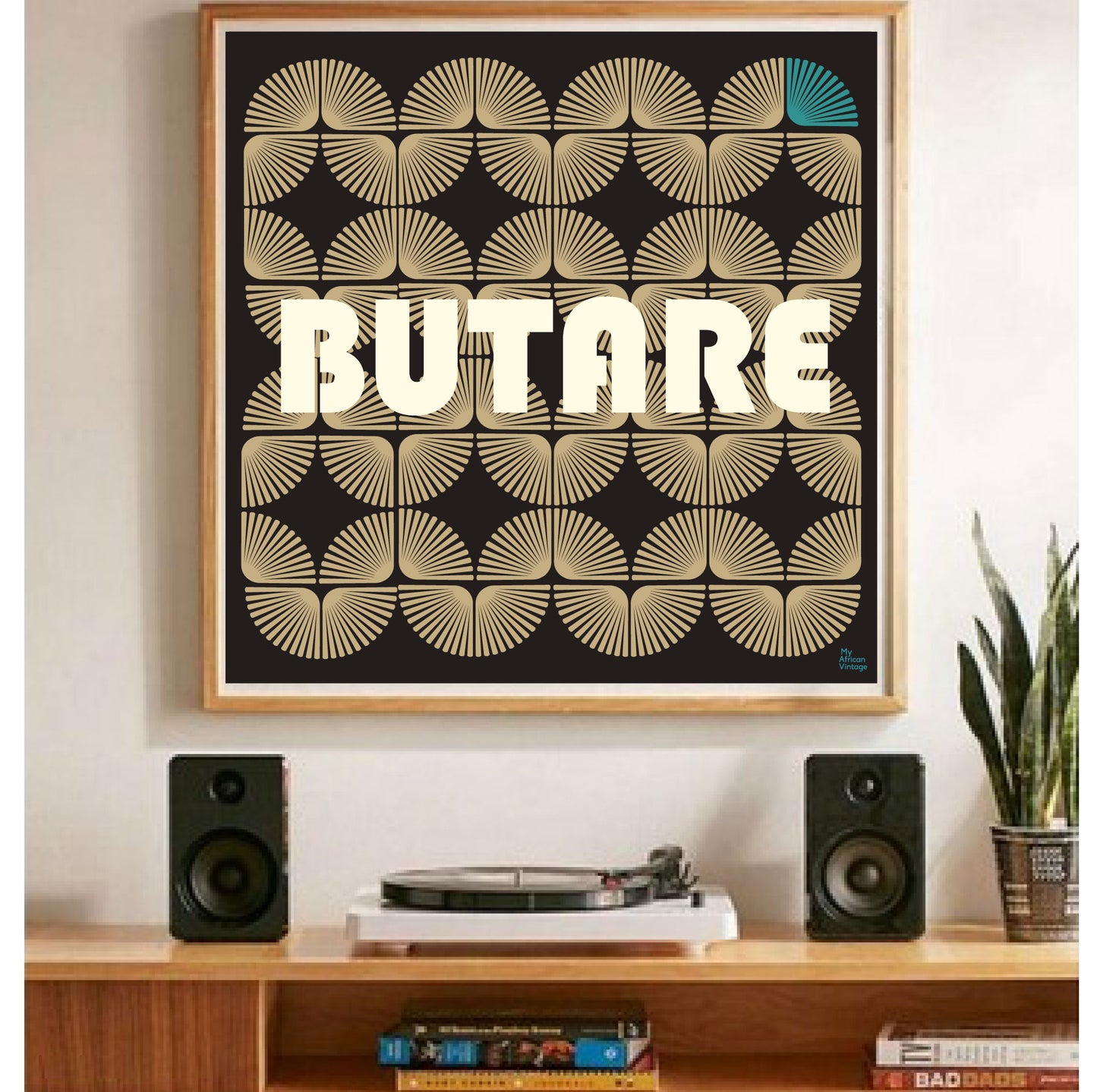 "Butare" retro style poster  - "My African Vintage" collection 
