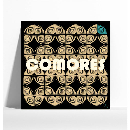 Retro style poster "Comoros" - collection "My African Vintage"