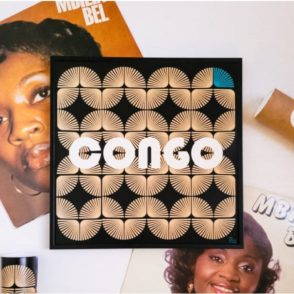 "Congo" retro style poster - "My Africa Vintage" collection
