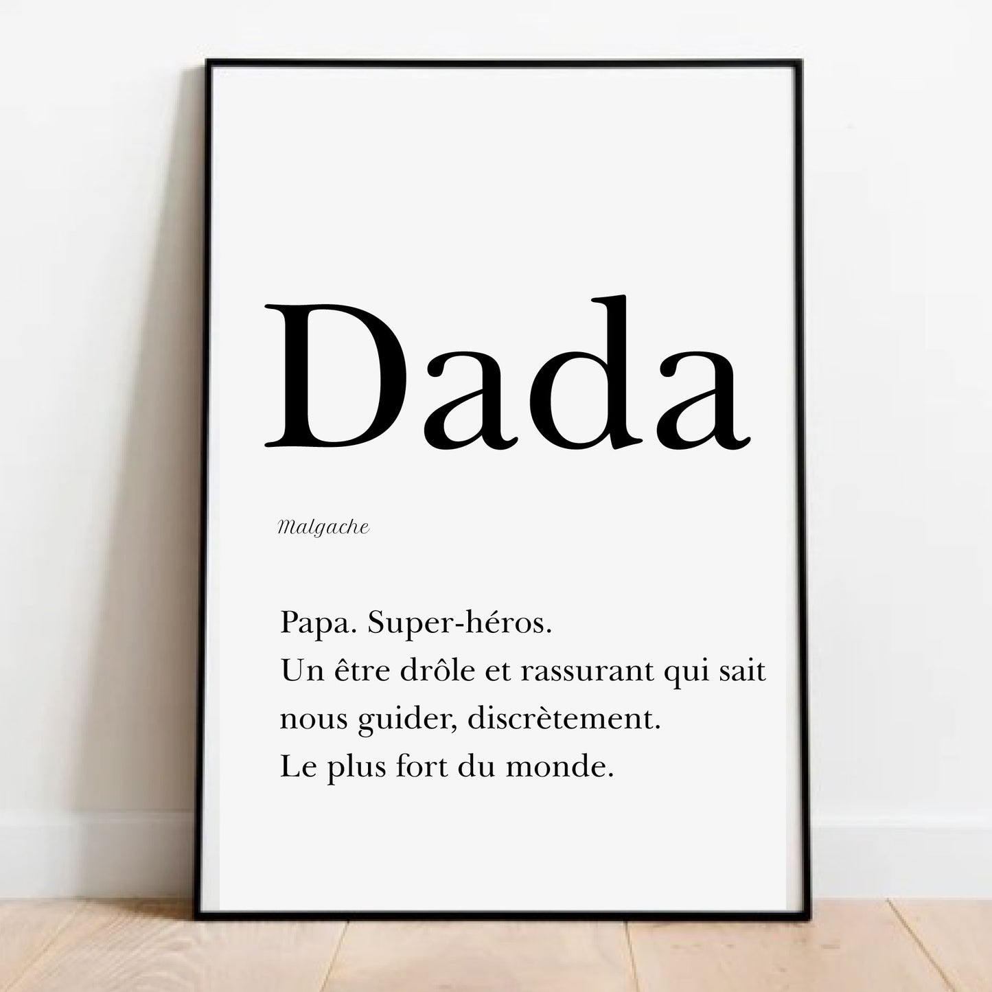 Affiche Papa en Malagasy  "Dada" - 30x40 cm