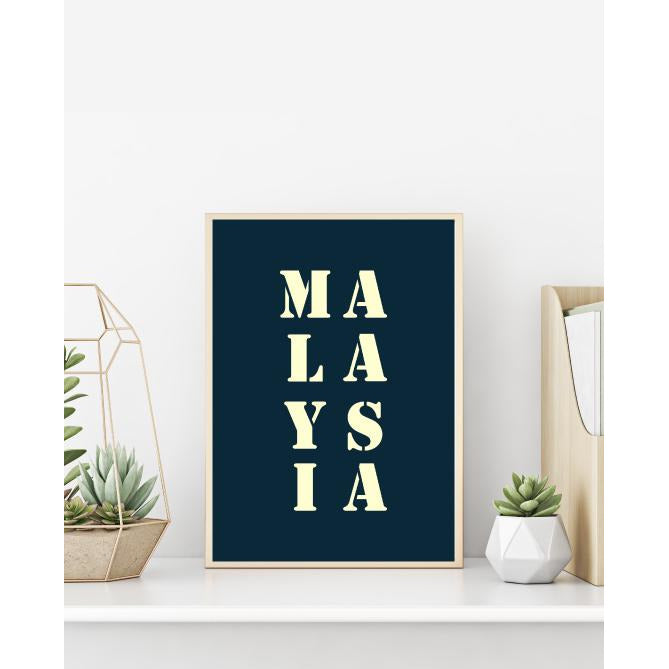 "Malaysia" poster 30x40 cm