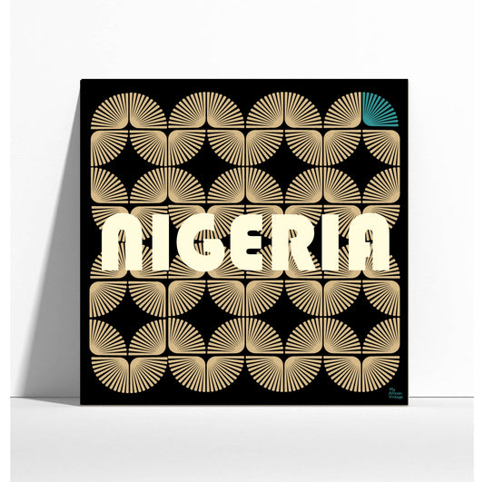 Retro style poster "Nigeria" - collection "My African Vintage"
