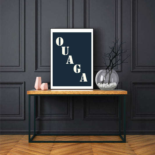 "Ouaga" poster - 30x40 cm