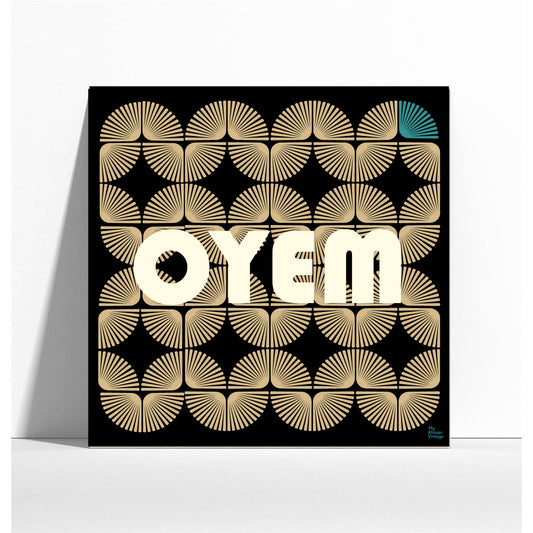 "Oyem" retro style poster - "My African Vintage" collection