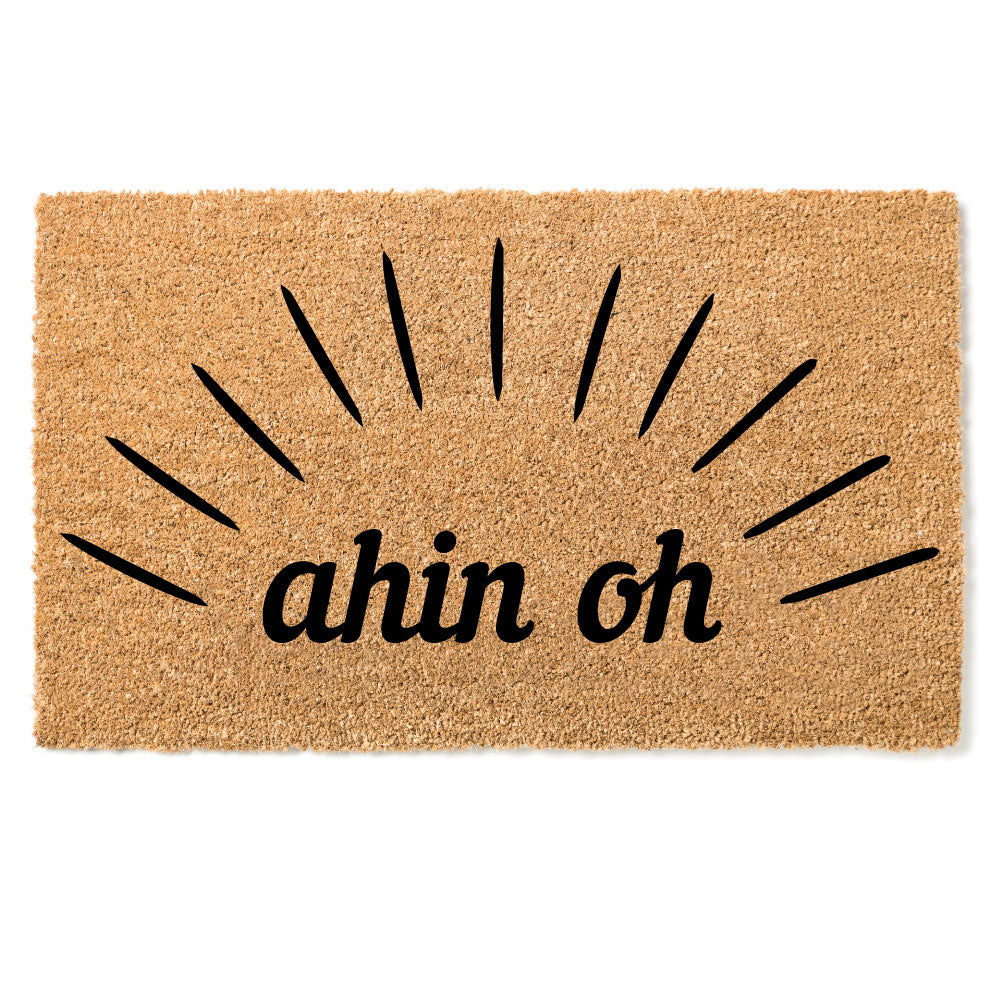 "Ahin oh" door mat - Greeting in Ebrié
