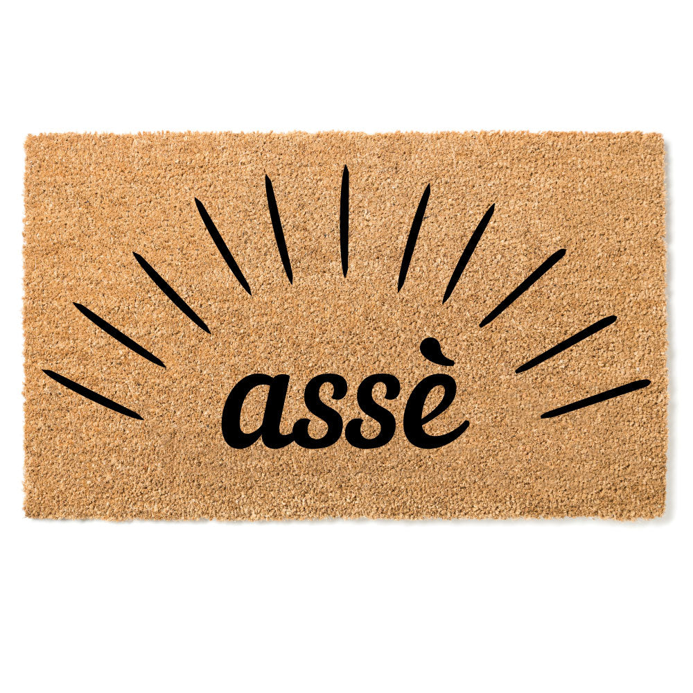 "Assè" door mat - Greeting in Guéré 