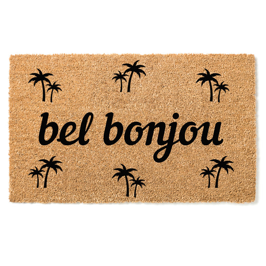 "Bel Bonjou" door mat - Greeting in Antillean Creole