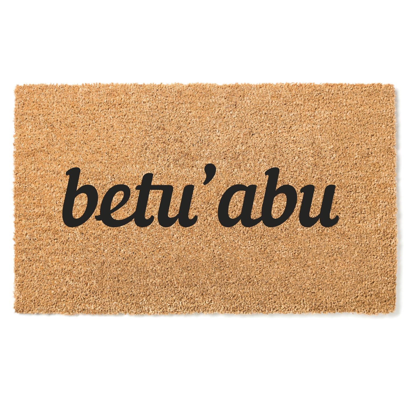 "Betu abu" door mat - Greeting in Tshiluba