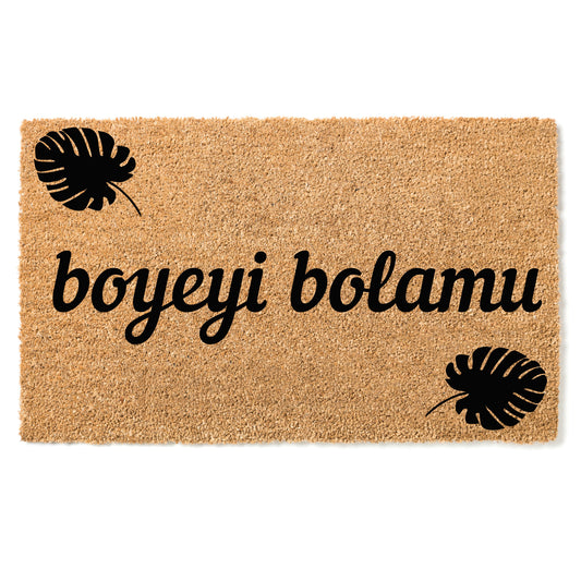 "Boyeyi Bolamu" door mat - "Welcome" in Lingala
