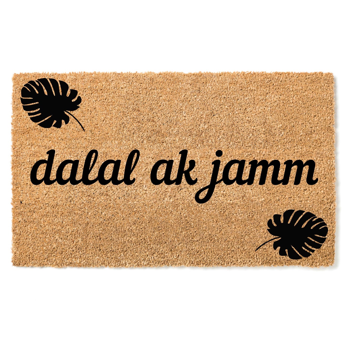 "Dalal ak jamm" door mat- "Welcome" in Wolof