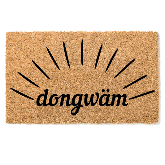 "Dongwäm" door mat - Greeting in Moba