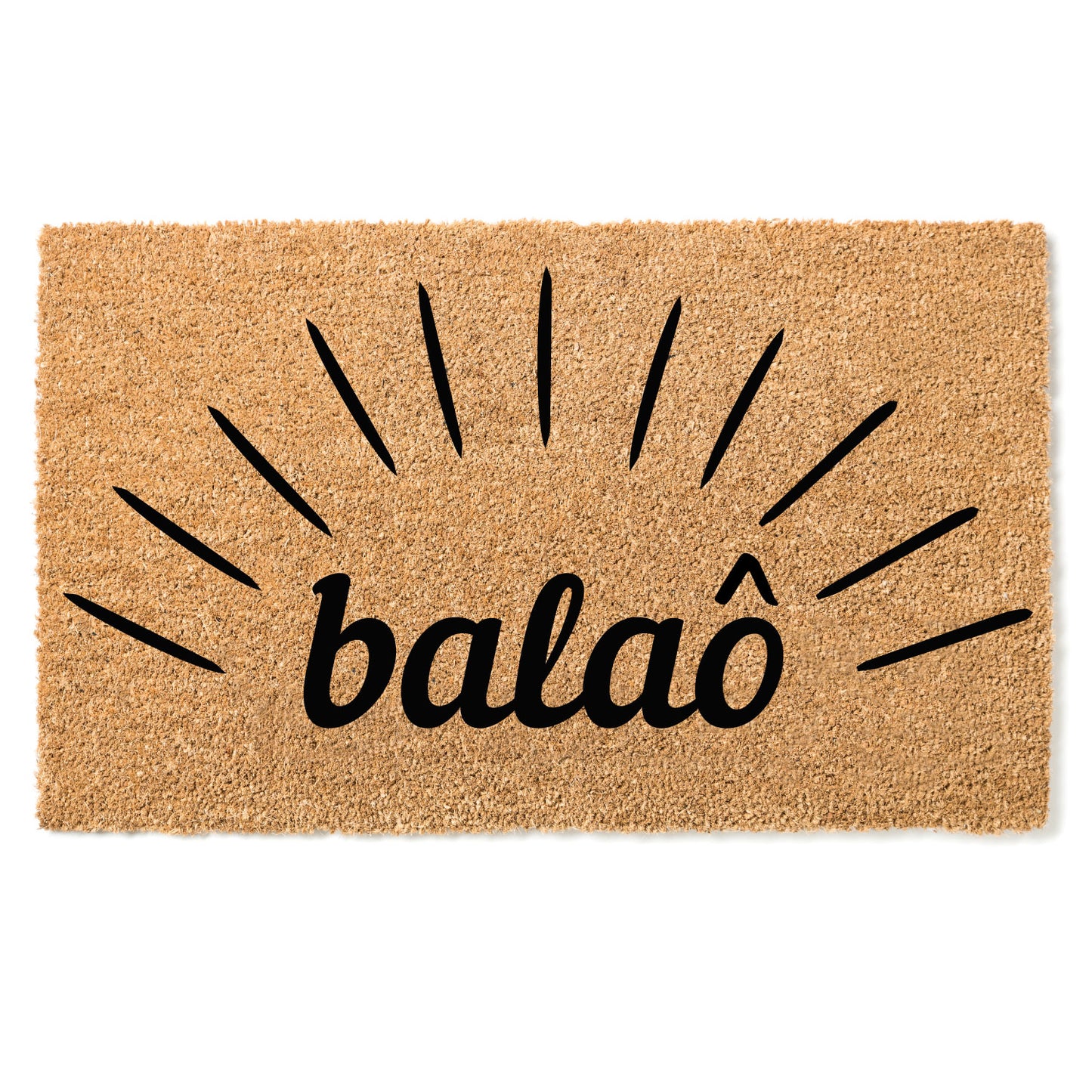 Paillasson Balaô - "Bonjour" en Sango  -  l 33 cm x L 55 cm