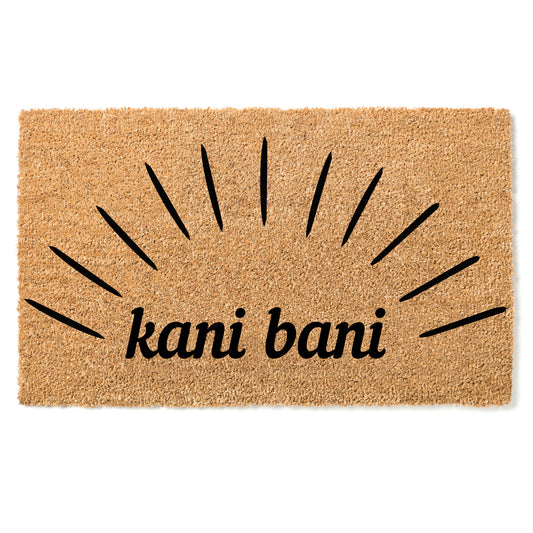 Kani bani door mat - "Hello" in Songhai