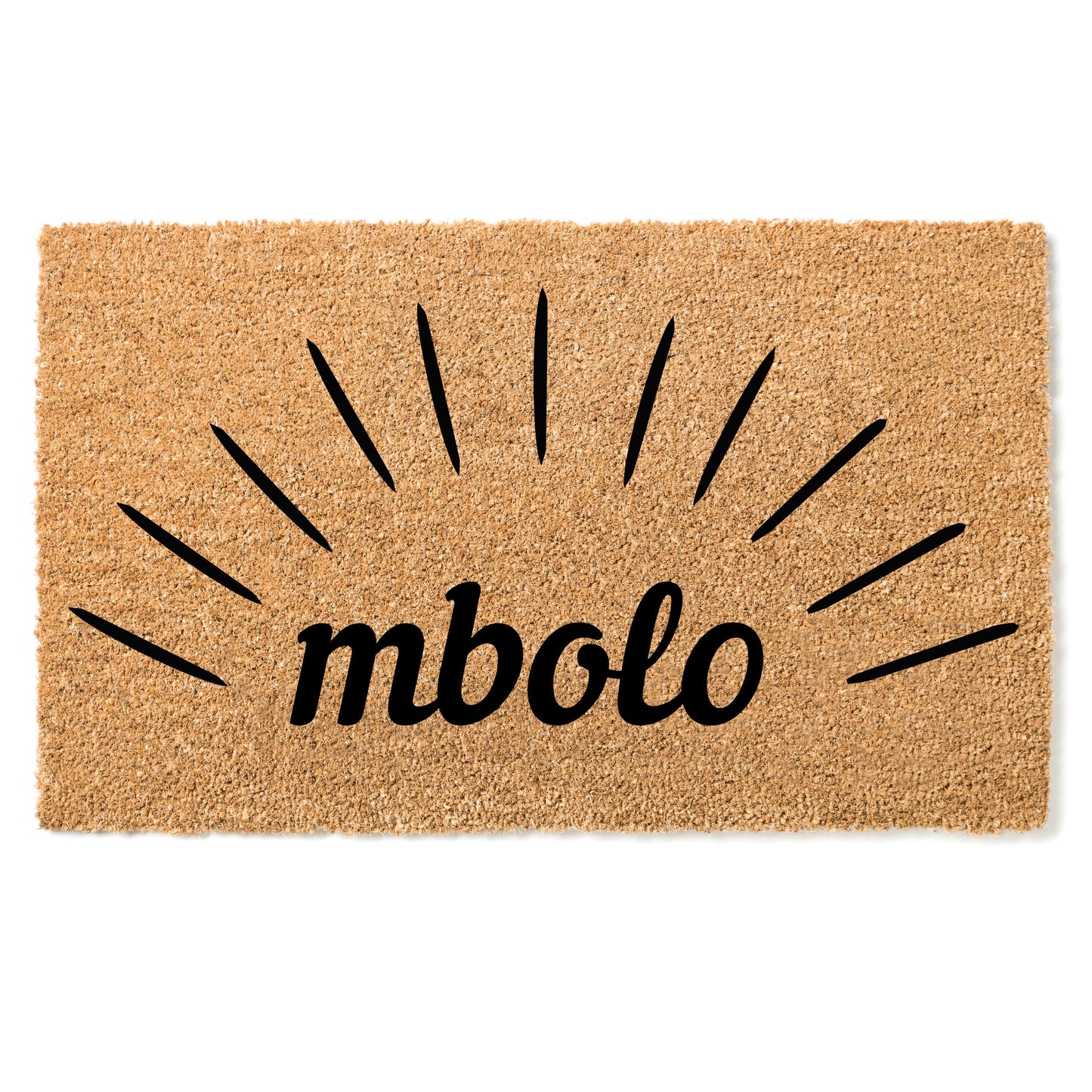 Paillasson Mbolo - "Bonjour" en Myènè, Fang, Punu