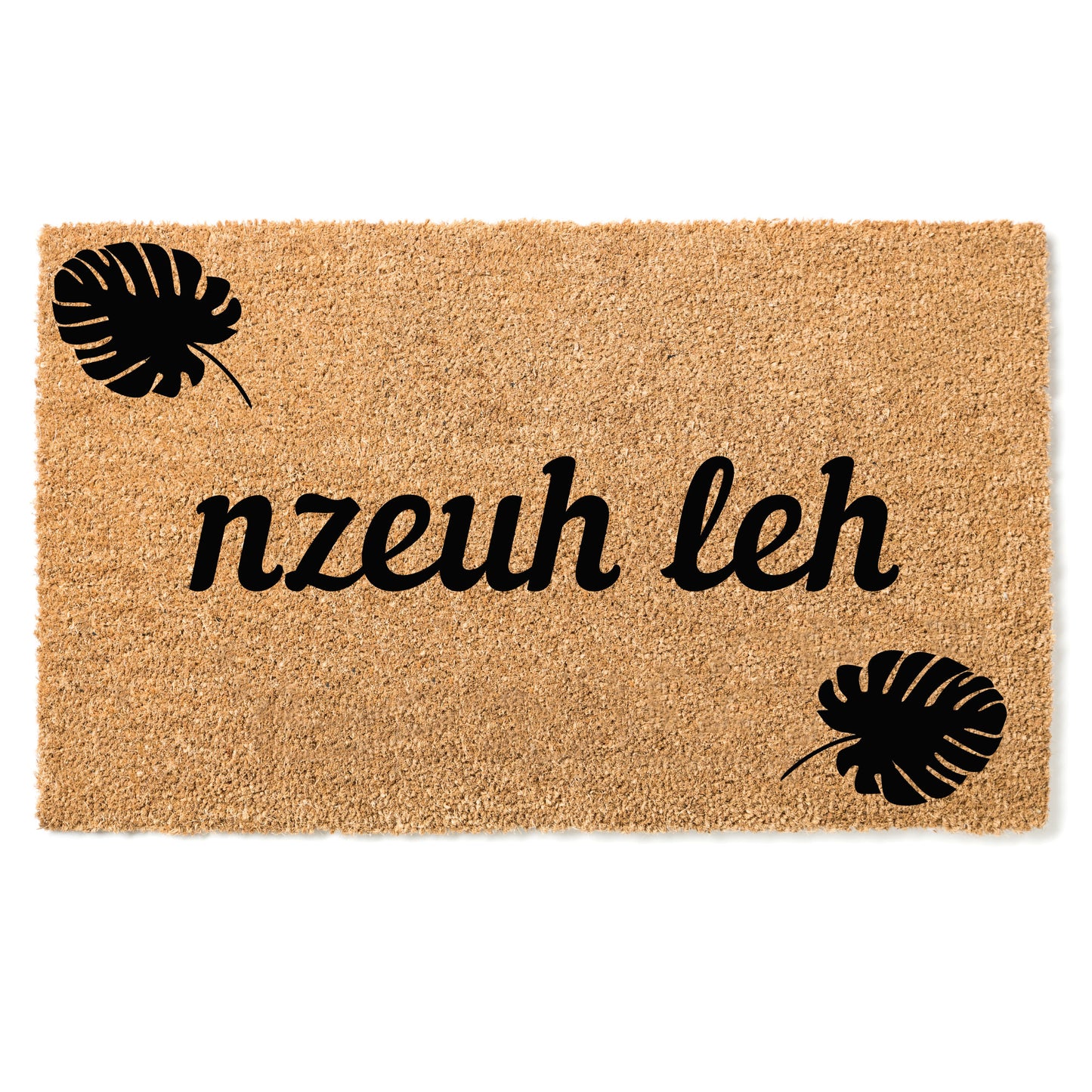 Paillasson Nzeuh leh - "Bonjour" en Bamiléké Fe'efe'e (Nufi)