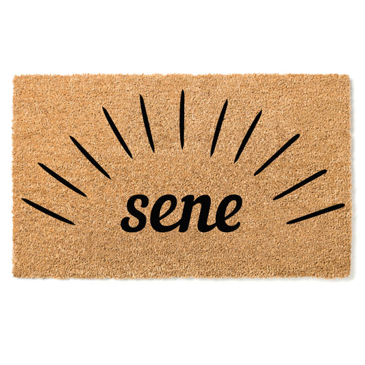 "Sene" door mat - Greeting in Zande