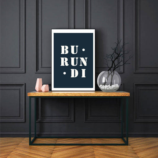 "Burundi" poster 30x40 cm